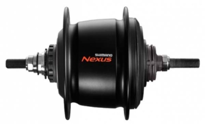 Shimano nexus 8v achter rollerbrake kaal zwart 36 gaats  internet-bikes