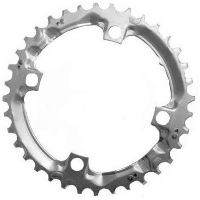Foto van Shimano kettingblad deore fc m510 36t 104 mm zilver via internet-bikes