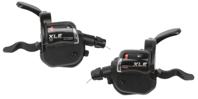 Foto van Microshift duimverstellers xle rechts en links zwart via internet-bikes
