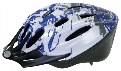 Foto van Ventura helm kind blauw wit maat 53/57 cm via internet-bikes