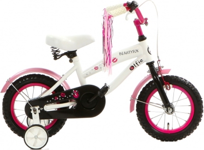 Foto van Popal beautyfox 12 inch 19 cm meisjes terugtraprem wit via internet-bikes