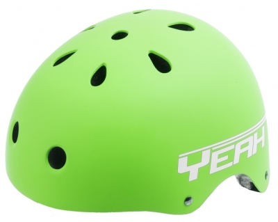 Foto van Ventura freestyle bmx helm mat groen maat l (58 61 cm) via internet-bikes