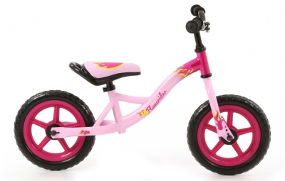 Foto van Popal flamerider loopfiets 12 inch meisjes roze via internet-bikes