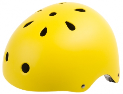 Ventura freestyle bmx helm smiley geel maat m (54 58 cm)  internet-bikes
