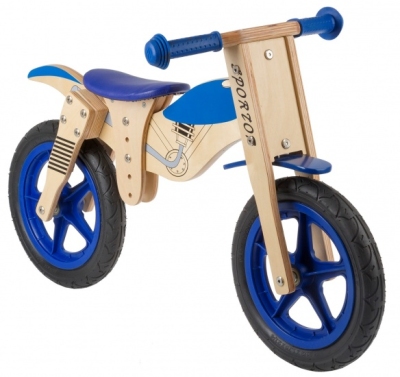 Foto van Kids club loopfiets balance 12 inch junior blauw/blank via internet-bikes
