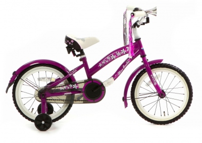 Foto van Popal bela 16 inch 21 cm meisjes terugtraprem paars via internet-bikes