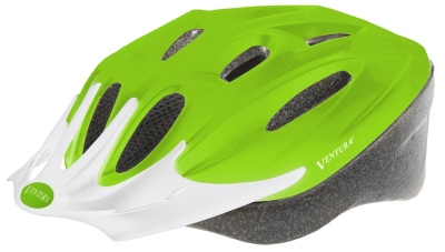 Ventura fietshelm met visier mat groen maat 58 62 cm  internet-bikes