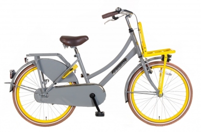 Foto van Popal daily dutch season 22 inch 36 cm meisjes terugtraprem grijs/geel via internet-bikes