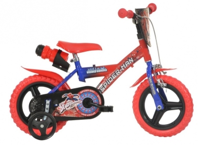 Dino 123gl sa spiderman 12 inch jongens v brake blauw  internet-bikes