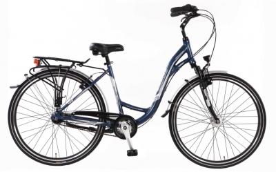 Foto van Umit dreamer 28 inch 48 cm dames 7v v brake donker blauw via internet-bikes