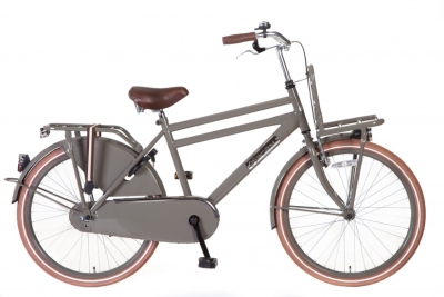 Foto van Popal daily dutch basic 24 inch 42 cm jongens terugtraprem titanium via internet-bikes
