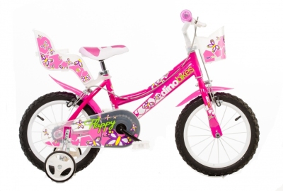 Foto van Dino 166r 02 16 inch meisjes v brake roze via internet-bikes