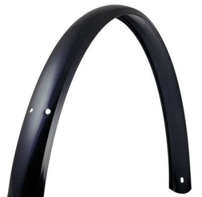 Foto van Vwp spatbord achter staal 26 28 inch glanzend zwart via internet-bikes