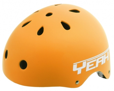 Foto van Ventura freestyle bmx helm yeah mat oranje maat m (54 58 cm) via internet-bikes