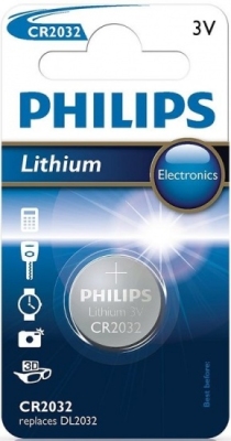 Foto van Philips batterij cr2032 3v lithium 1 stuks via internet-bikes