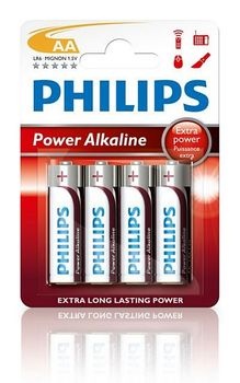 Foto van Philips batterij penlite lr06 mignon powerlife 1.5v aa per 4 via internet-bikes