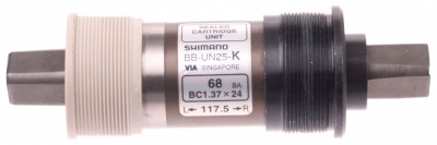 Shimano trapas bb un25 k zonder crankdop jis 117,5 / 35 mm  internet-bikes