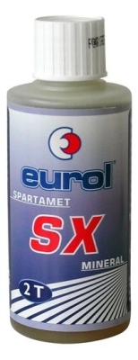 Foto van Eurol sx spartamet 2 t olie 100 ml sax (minerale olie) via internet-bikes