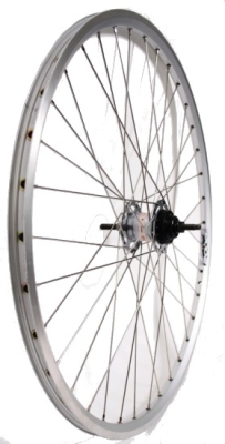 Foto van Van schothorst achterwiel 26 inch nexus 8 rollerbrake alum. 36sp zilver via internet-bikes