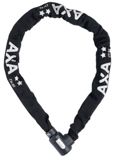 Axa kettingslot cherto compact nylon hoes 950 x 9 mm zwart  internet-bikes
