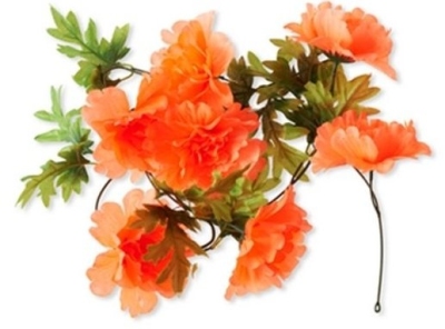Foto van Basil bloemenstreng flower garland pioenroos tangerine 130 cm via internet-bikes