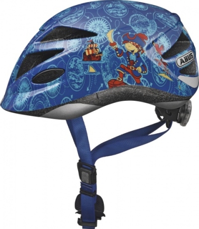 Foto van Abus helm hubble maat s (46 52 cm) piraat blauw via internet-bikes