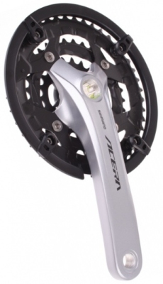 Foto van Shimano crankstel acera fc t3010 8 44 32 22t zilver / zwart via internet-bikes