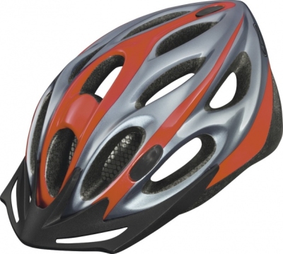 Abus helm raxtor maat l (58 62 cm) rood met grijs  internet-bikes