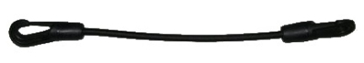 Foto van Steco snelbinder elastisch 42 cm met 2 haken zwart via internet-bikes