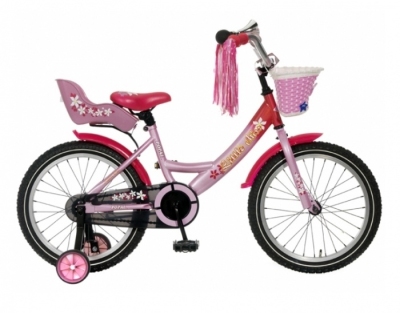 Popal little miss 18 inch 30 cm meisjes terugtraprem roze  internet-bikes