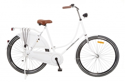 Foto van Popal omafiets 28 inch 57 cm dames terugtraprem wit via internet-bikes