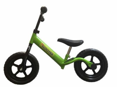 Foto van Pexkids kinder scooter loopfiets 12 inch jongens groen via internet-bikes