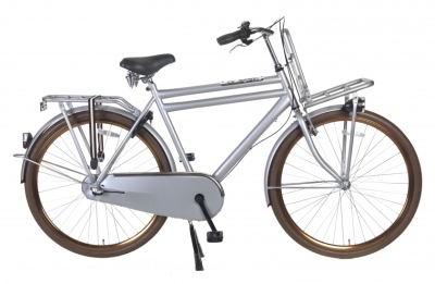 Popal daily dutch basic+ 28 inch 57 cm heren 3v terugtraprem grijs  internet-bikes