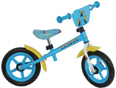 Volare minions loopfiets 12 inch junior blauw  internet-bikes