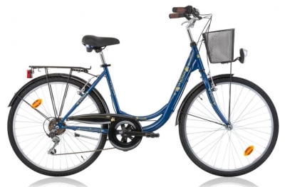 Foto van Excel avignon 26 inch 46 cm dames 6v v brake donker blauw via internet-bikes