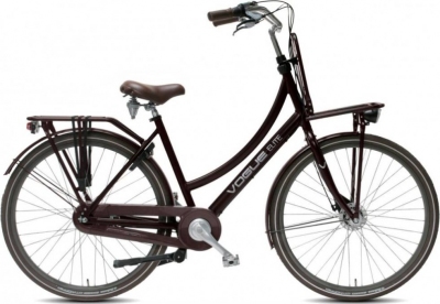 Foto van Vogue elite 28 inch 57 cm dames 3v rollerbrakes bruin via internet-bikes