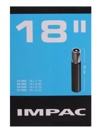 Foto van Impac binnenband 18 x 1.75/2.25 (47/57 355) av 35mm via internet-bikes
