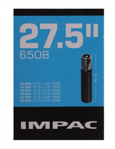 Foto van Impac binnenband 27.5 x 1.50/2.35 (40/60 584) av 35mm via internet-bikes