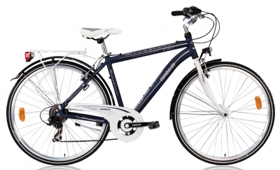 Foto van Lombardo mirafiori 270 28 inch 53 cm heren 18v v brake blauw via internet-bikes