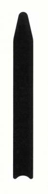 Foto van Amigo frame beschermsticker 23,8 x 2,8 cm zwart via internet-bikes