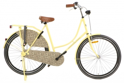 Popal omafiets 28 inch 57 cm dames terugtraprem leopard  internet-bikes