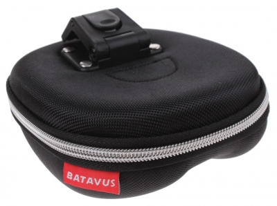 Batavus zadeltas met inhoud klick zwart 18 x 13 x 5,5 cm  internet-bikes