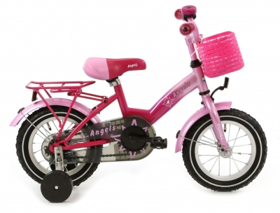 Foto van Popal angel 12 inch 22 cm meisjes terugtraprem roze via internet-bikes