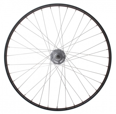 Foto van Van schothorst achterwiel 28 inch rollerbrake 36g staal zwart via internet-bikes