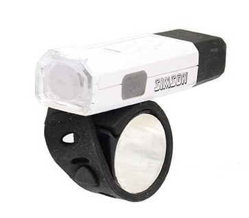 Foto van Simson led voorlicht mini oplaadbaar 7 x 2 cm via internet-bikes