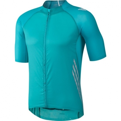 Adidas fietsshirt adizero ss korte mouw heren lichtblauw mt s  internet-bikes