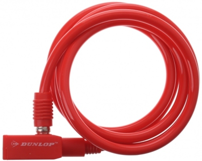 Foto van Dunlop kabelslot 1500 x 8 mm rood via internet-bikes