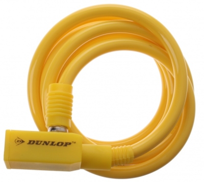 Foto van Dunlop kabelslot 1500 x 8 mm geel via internet-bikes