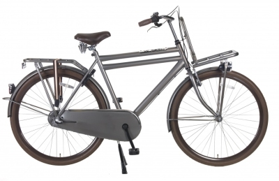 Foto van Popal daily dutch basic+ 28 inch 50 cm heren 3v terugtraprem titanium via internet-bikes