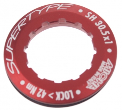 Foto van Miche sluitring supertype 30.5 x 1 mm shimano rood via internet-bikes